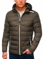 ombre clothing men`s winter quilted jacket