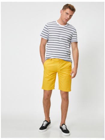 koton men`s yellow shorts & bermuda σε προσφορά