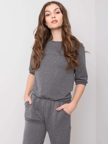 women`s dark grey melange jumpsuit σε προσφορά