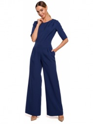 made of emotion woman`s jumpsuit m611 navy blue