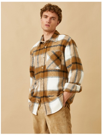 koton plaid lumberjack shirt jacket σε προσφορά