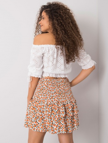 white-orange skirt with frills by cyndi rue paris σε προσφορά
