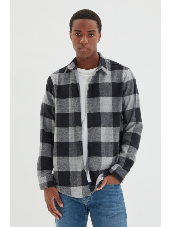 trendyol indigo men`s slim fit shirt collar lumberjack σε προσφορά