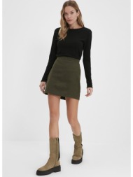 trendyol khaki mini skirt