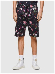 diesel shorts p-toller-short-flower calzoncini - mens
