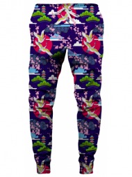aloha from deer unisex`s colorful cranes sweatpants swpn-pc afd914