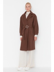 trendyol coat - brown - basic