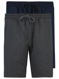 trendyol anthracite-navy blue men`s regular fit 2-pack shorts & bermuda