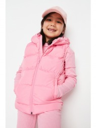 trendyol pink hooded pocket detailed girl inflatable vest