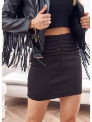 elegant black pleated skirt