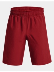under armour shorts ua woven graphic shorts-red - guys