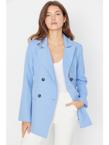 trendyol blue blazer jacket
