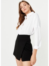 trendyol black basic knitwear short skirt