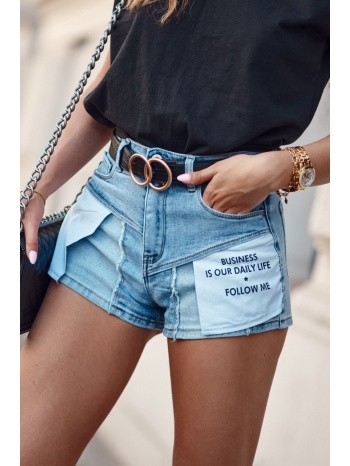denim shorts with decorative pockets σε προσφορά