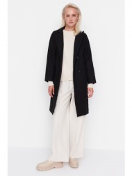 trendyol coat - black - basic