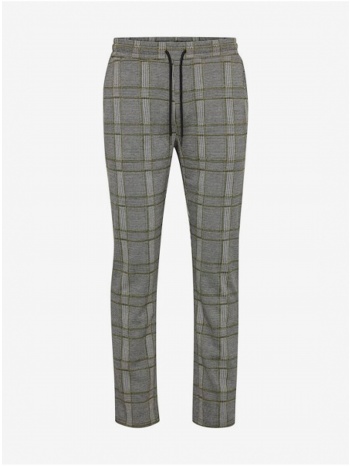grey plaid trousers blend - men σε προσφορά