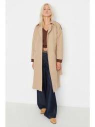 trendyol trench coat - beige - double-breasted