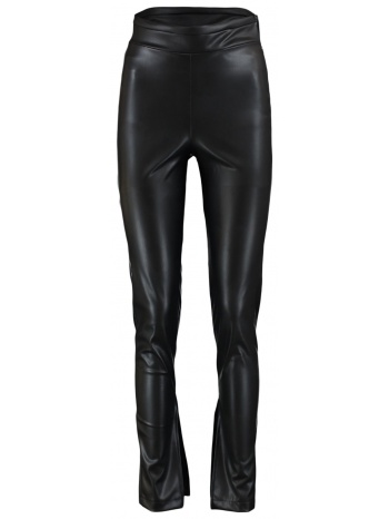 trendyol black slit detailed faux leather knitted leggings σε προσφορά