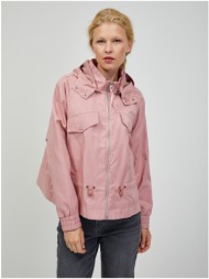 light pink women`s lightweight jacket guess agathe - women