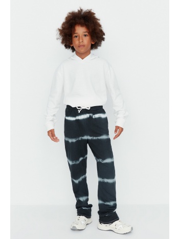 trendyol anthracite tie-dye patterned boy knitted sweatpants σε προσφορά