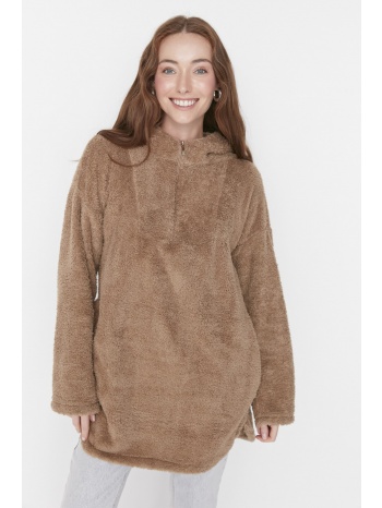 trendyol winterjacket as brown as teddy σε προσφορά