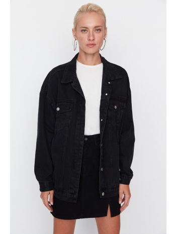 trendyol jacket - black - oversize σε προσφορά