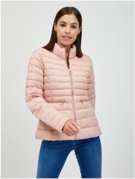 light pink quilted jacket only madeline - women