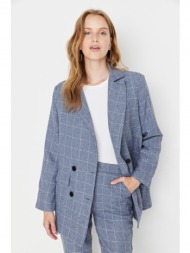 trendyol indigo blazer jacket