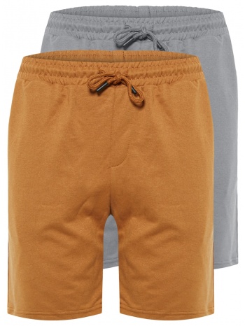trendyol camel-grey men`s 2-pack shorts & bermuda σε προσφορά