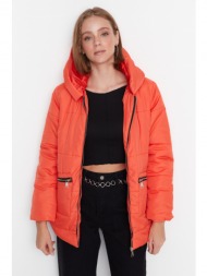 trendyol winter jacket - orange - puffer