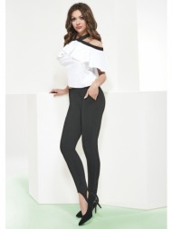 bas bleu andrea women`s pants elegant with a belt under the foot and stitching