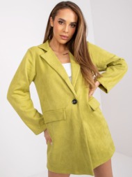 women`s light green blazer made of ecological suede irmina