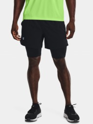 under armour shorts ua launch 5`` 2-in-1 short-blk - mens