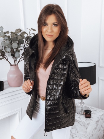 women`s quilted jacket mineral black dstreet from σε προσφορά