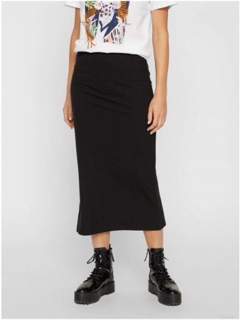 black ribbed midi skirt with slit pieces kylie - women σε προσφορά