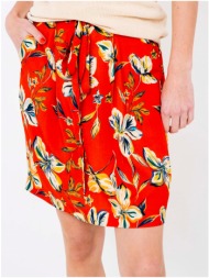 red floral skirt camaieu - women