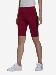 burgundy women`s shorts adidas originals - women