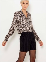 black striped shorts camaieu - women