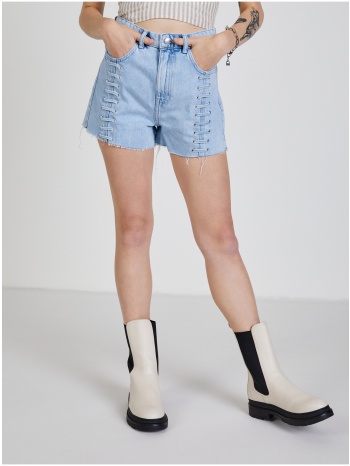tally weijl light blue women`s denim shorts with decorative σε προσφορά