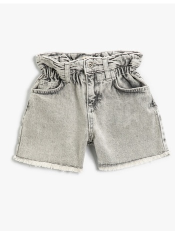 koton basic denim shorts cotton elastic waist σε προσφορά