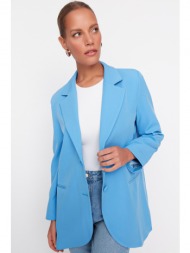 trendyol blazer - blue - oversize