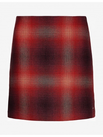 wool shadow check short skirt tommy hilfiger - women σε προσφορά