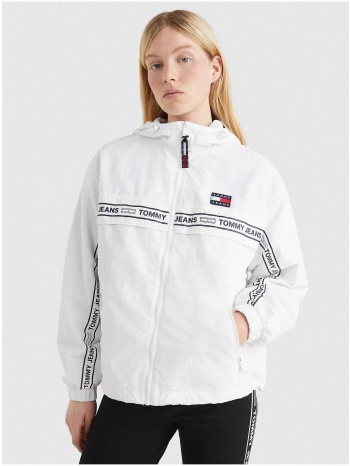 white women`s patterned lightweight hooded jacket tommy σε προσφορά