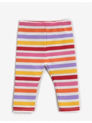 koton girls ecru striped striped leggings