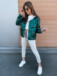 double-sided women`s quilted jacket natina in dark green dstreet