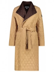 women´s long quilted frogies coat