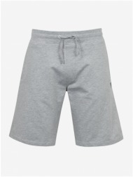 light grey men`s brindle tracksuit shorts guess - men