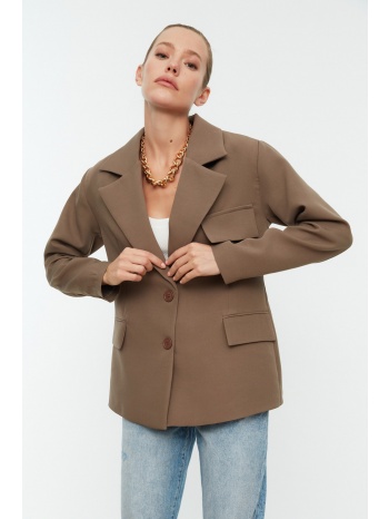 trendyol mink button blazer jacket σε προσφορά