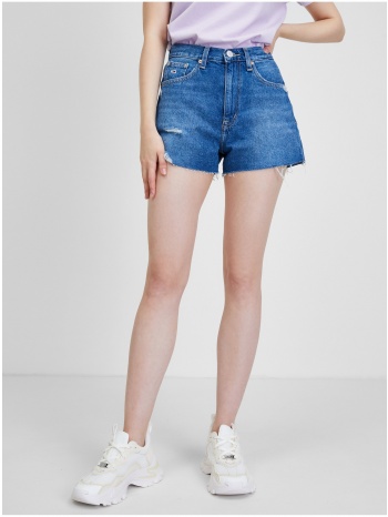 blue women`s denim shorts tommy jeans hot pant - women σε προσφορά