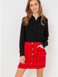 red skirt with camaieu pockets - women